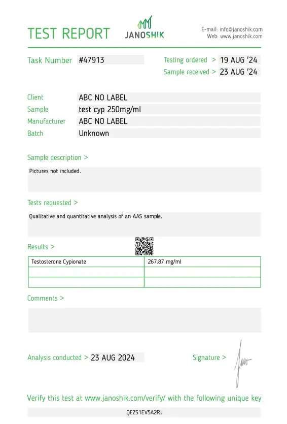 Testosterone Cypionate 250