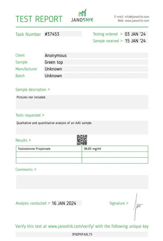 Testosterone Propionate 100
